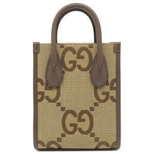 Gucci Tote Bag Jumbo GG Canvas Beige Brown Sherry Line Ust
